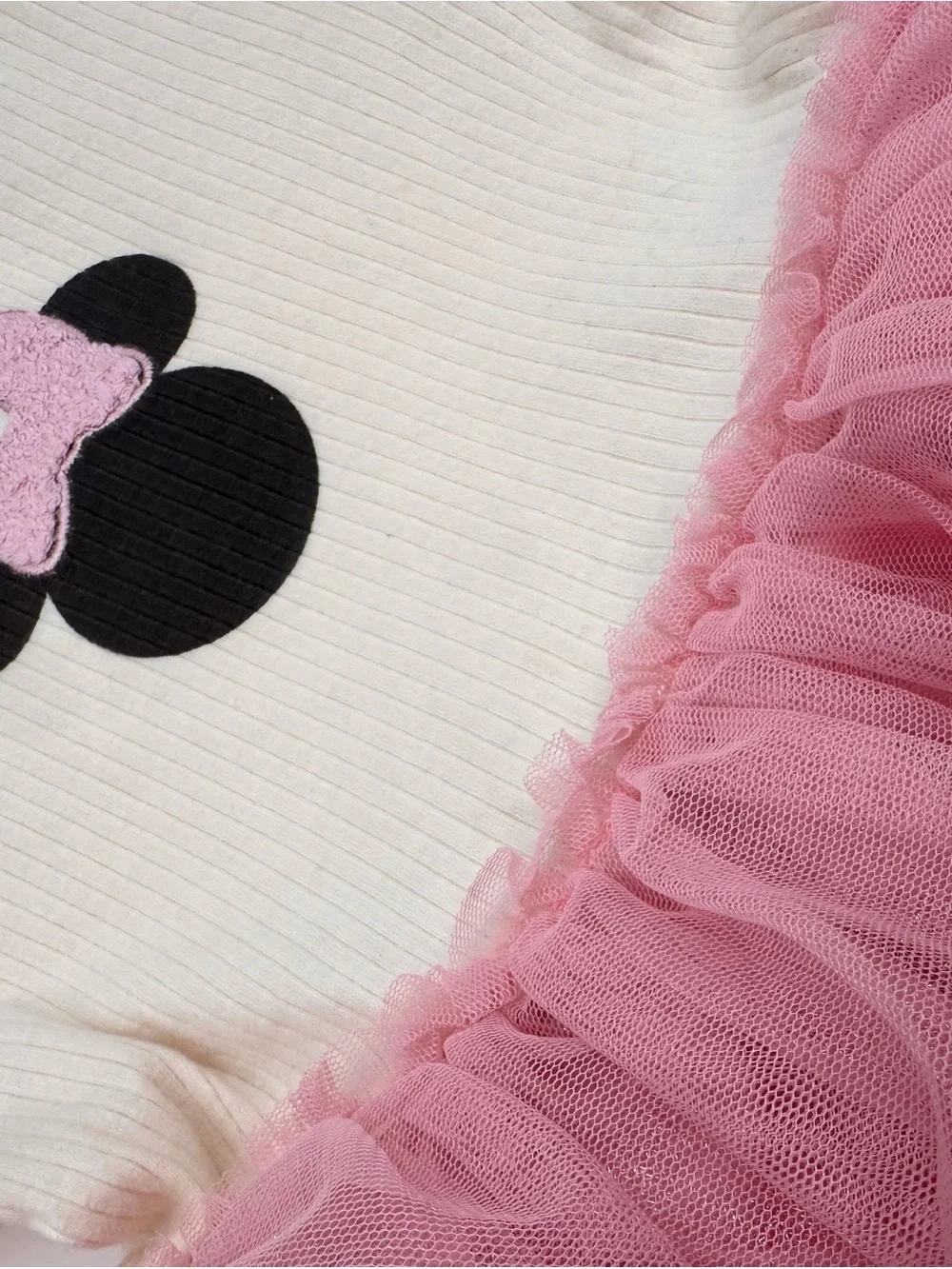 Disney Cream and Pink Minnie Tulle Dress